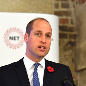 Le prince William au lancement de l'association caritative "National Emergencies Trust" à l'Eglise St Martin-in-the-Fields à Londres, le 7 novembre 2019.