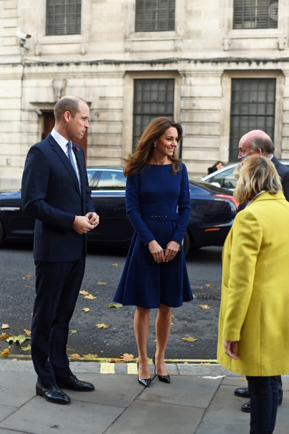 Le prince William et Kate Middleton au lancement de l'association caritative "National Emergencies Trust" à l'Eglise St Martin-in-the-Fields à Londres, le 7 novembre 2019.