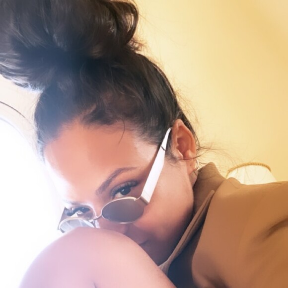 Christina Milian dans un hôtel à Cannes avec M. Pokora, avant la cérémonie des NRJ Music Awards, le 9 novembre 2019.