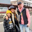 Christina Milian avec sa fille Violet et M. Pokora à la gare de Strasbourg le 6 octobre 2019.