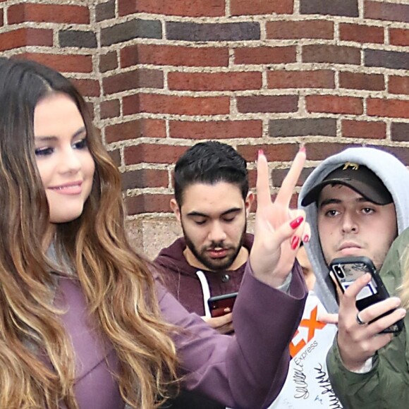 Selena Gomez quitte les studios de la radio Z100 après avoir fait la promotion de son nouveau single 'Lose You to Love Me' à New York, le 29 octobre 2019.
