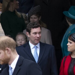 Le prince Harry, duc de Sussex, Meghan Markle, duchesse de Sussex - La famille royale assiste à la messe de Noël à Sandringham le 25 décembre 2018.