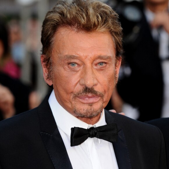 Johnny Hallyday à la projection du film "Vengeance". 62e Festival de Cannes. Le 17 mai 2009. @Lionel Hahn/ABACAPRESS.COM"