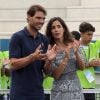 Rafael Nadal et Maria Francisca Perello lors d'un évènement caritatif organisé à Majorque le 18 septembre 2018.