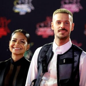 Christina Milian enceinte et son compagnon Matt Pokora (M. Pokora) - 21ème édition des NRJ Music Awards au Palais des festivals à Cannes le 9 novembre 2019. © Dominique Jacovides/Bestimage