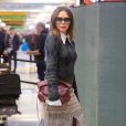 Victoria Beckham arrive à l'aéroport de JFK à New York, le 5 novembre 2019.