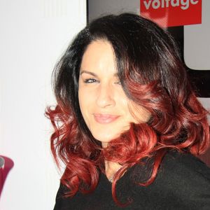 Exclusif - La chanteuse Larusso (Laetitia Larusso) lors de l'émission "Le Show de Luxe" sur la Radio Voltage à Paris , France, le 8 avril 2019. © Philippe Baldini/Bestimage