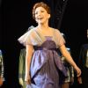 Exclusif - Christina Bianco (interprète de Fanny Brice) lors des saluts au Théâtre Marigny à Paris le 13 novembre 2019 lors de la première de Funny Girl, musical culte de Broadway qui révéla Barbra Streisand monté pour la première fois en France. © Guirec Coadic/Bestimage