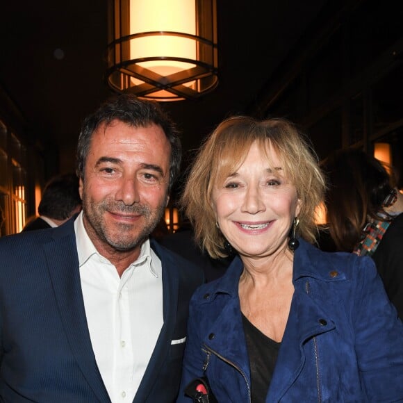 Exclusif - Bernard Montiel et Marie-Anne Chazel au Théâtre Marigny à Paris le 13 novembre 2019 lors de la première de Funny Girl, musical culte de Broadway qui révéla Barbra Streisand monté pour la première fois en France. © Guirec Coadic/Bestimage