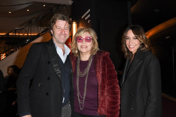 Exclusif - Richard Caillat et Amanda Lear au Théâtre Marigny à Paris le 13 novembre 2019 lors de la première de Funny Girl, musical culte de Broadway qui révéla Barbra Streisand monté pour la première fois en France. © Guirec Coadic/Bestimage