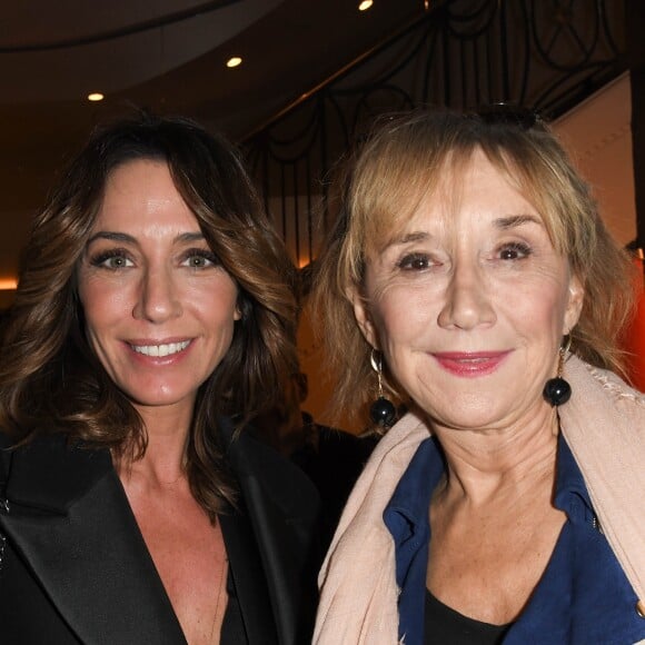 Exclusif - Virginie Guilhaume et Marie-Anne Chazel au Théâtre Marigny à Paris le 13 novembre 2019 lors de la première de Funny Girl, musical culte de Broadway qui révéla Barbra Streisand monté pour la première fois en France. © Guirec Coadic/Bestimage