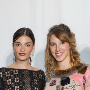 Enola Righi, Lola Marois-Bigard, Eléonore Sarrazin, Léa François (Plus belle la vie) enceinte et Sarah Barzyk au défilé Christophe Guillarmé Collection Prêt-à-Porter Printemps/Eté 2020 lors de la Fashion Week de Paris, France, le 25 septembre 2019. © Veeren-Clovis/Bestimage