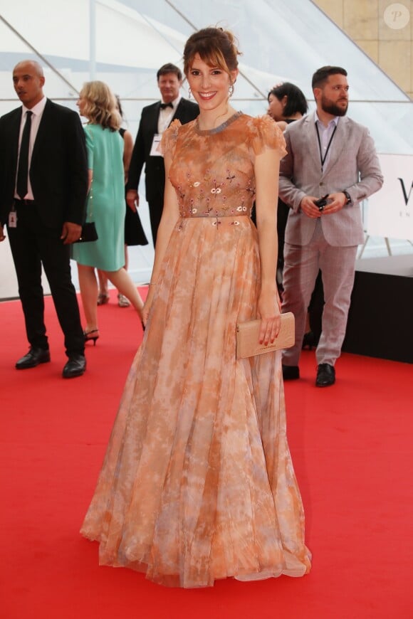 Léa Francois (robe Christophe Guillarmé en tulle imprimé rouille et buste rebrodé) lors de la soirée d'ouverture du 59ème festival de télévision de Monte Carlo le 14 juin 2019. © Denis Guignebourg / Bestimage