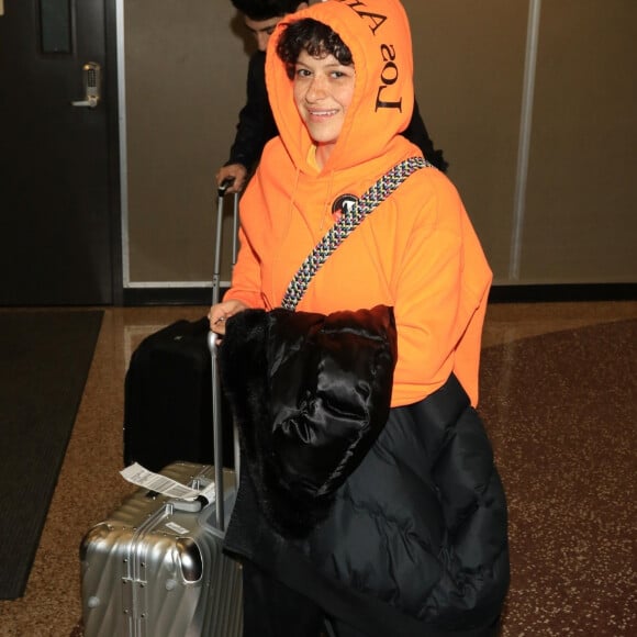 Alia Shawkat arrive à l'aéroport de Salt Lake City avant de rejoindre le festival du film de Sundance le 19 janvier 2018.  Actress Alia Shawkat seen arriving at Salt Lake City Airport to attend the Sundance Film Festival in Salt Lake City January 19th, 2018.19/01/2018 - Salt Lake City