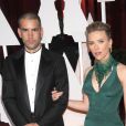 Scarlett Johansson et son ex-mari Romain Dauriac - People à la 87ème cérémonie des Oscars à Hollywood, le 22 février 2015.