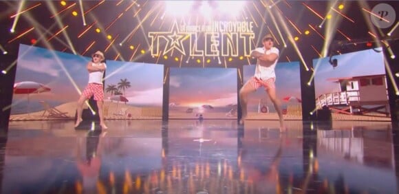 Danylo et Oskar lors de la première demi-finale d'"Incroyable talent 2019", le 26 novembre, sur M6