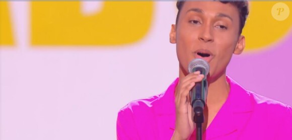 Damien Kaym lors de la première demi-finale d'"Incroyable talent 2019", le 26 novembre, sur M6