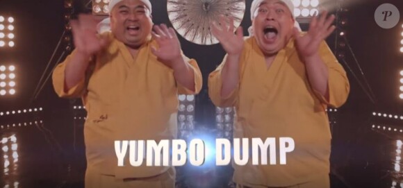 Yumbo Dump lors de la première demi-finale d'"Incroyable talent 2019", le 26 novembre, sur M6