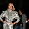 Celine Dion en robe lamé argent à New York le 15 novembre 2019. 15/11/2019 - New York