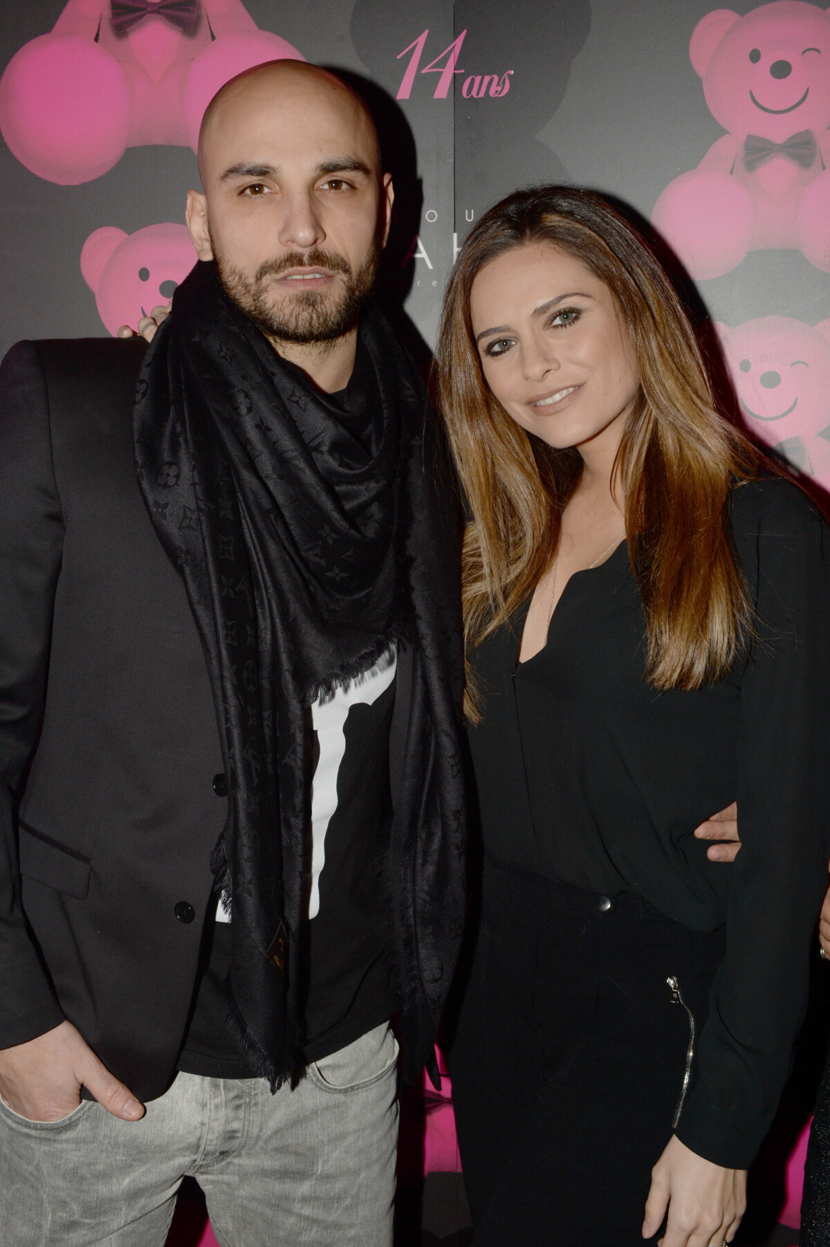 Photo : Exclusif - Clara Morgane et son mari Jérémy Olivier - Le Pink  Paradise fête ses 14 ans à Paris le 14 janvier 2016. - Purepeople