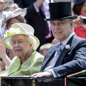 La reine Elisabeth II et le prince Andrew, duc d'York - La famille royale d'Angleterre lors du Royal Ascot, jour 5. Le 22 juin 2019 22 June 2019.