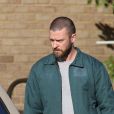 Exclusif - Justin Timberlake se fait tailler sa barbe sur le tournage du film "Palmer" à la Nouvelle-Orléans, le 10 novembre 2019.