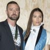 Justin Timberlake et sa femme Jessica Biel - Photocall du défilé de mode PAP femme printemps-été 2020 Louis Vuitton à Paris. Le 1er octobre 2019 © Olivier Borde / Bestimage