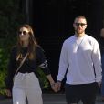 Exclusif - Jessica Biel et son mari Justin Timberlake sont allés diner avec des amis au restaurant Yves dans le quartier de Tribeca à Los Angeles, le 25 août 2019