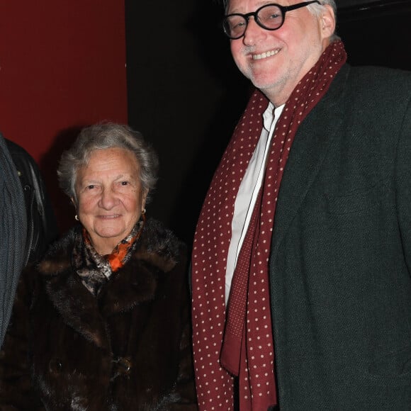 Exclusif - Marthe Villalonga et Gilbert Rozon - People au concert de Dave à Bobino à Paris le 18 novembre 2019. © Coadic Guirec/Bestimage