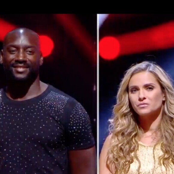Clara Morgane et Maxime Dereymez sont éliminés de l'émission "Danse avec les stars 10". TF1. Le 26 octobre 2019.