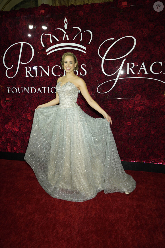 Jazmin Grace-Grimaldi au photocall de la soirée Princess Grace Awards 2019 à l'hôtel Plaza de New York le 25 novembre 2019.