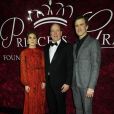 Tiler Peck, le prince Albert Ii de Monaco, Gavin Creel au photocall de la soirée Princess Grace Awards 2019 à l'hôtel Plaza de New York le 25 novembre 2019.
