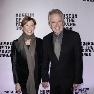 Annette Bening et son mari Warren Beatty à la soirée Museum of the Moving en l'honneur de A. Bening sur 583 Park Avenue à New York, le 13 décembre 2017