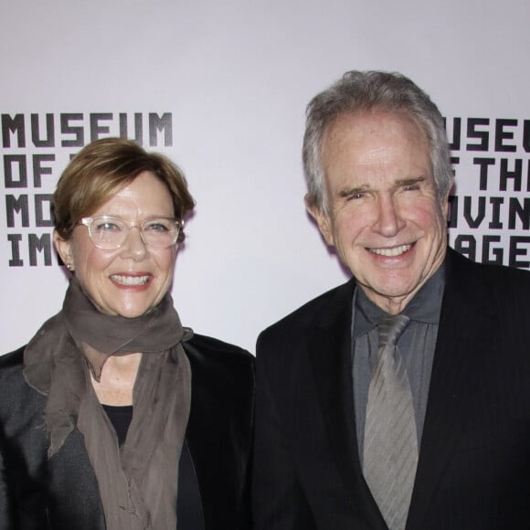 Annette Bening et son mari Warren Beatty à la soirée Museum of the Moving en l'honneur de A. Bening sur 583 Park Avenue à New York, le 13 décembre 2017