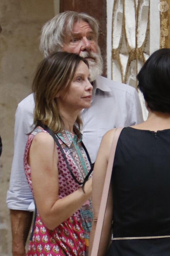 Harrison Ford et sa femme Calista Flockhart visitent la Mosquée-cathédrale de Cordoue, le 28 juin 2016.
