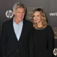 Harrison Ford et sa femme Calista Flockhart à la première de Star Wars : le réveil de la force à Los Angeles le 14 décembre 2015. © CPA / Bestimage