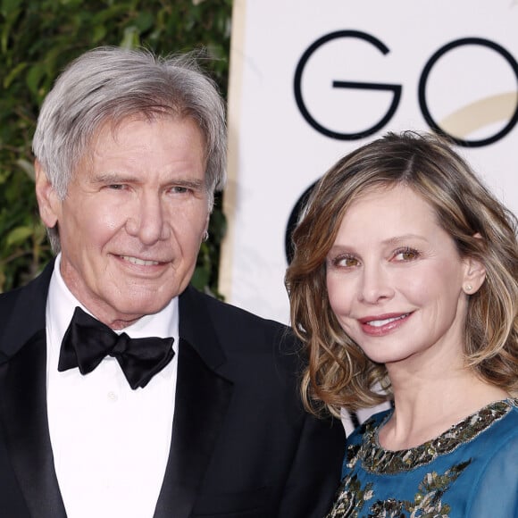 Harrison Ford et sa femme Calista Flockhart - La 73ème cérémonie annuelle des Golden Globe Awards à Beverly Hills, le 10 janvier 2016. © Olivier Borde/Bestimage