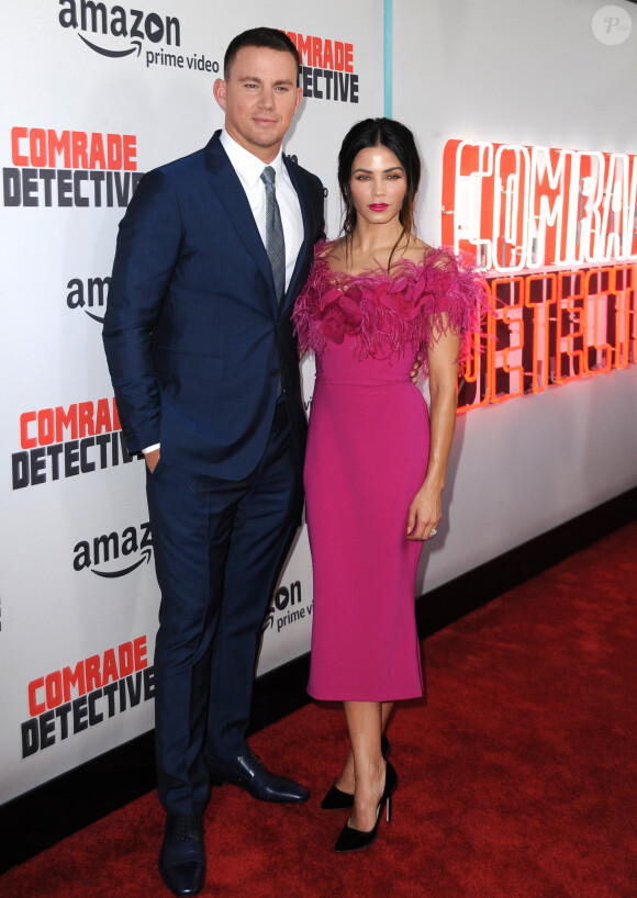 Channing Tatum, Jenna Dewan Tatum à la première de ''Comrade Detective'' au théâtre Arclight à Hollywood, le 3 août 2017
