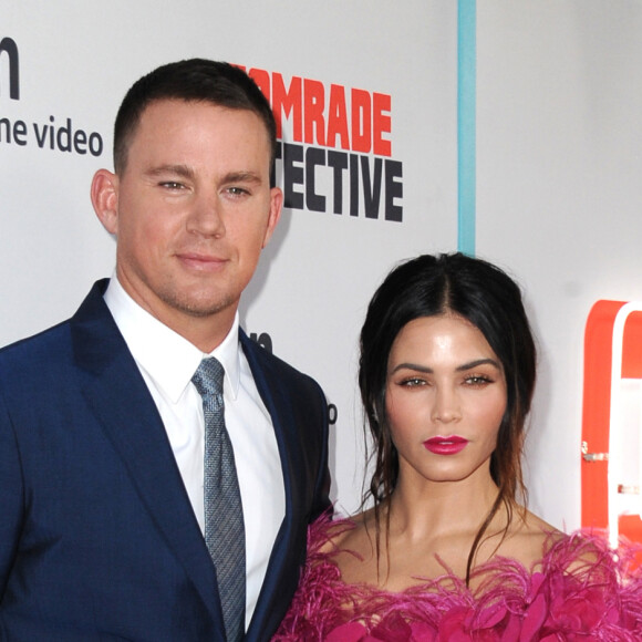 Channing Tatum, Jenna Dewan Tatum à la première de ''Comrade Detective'' au théâtre Arclight à Hollywood, le 3 août 2017