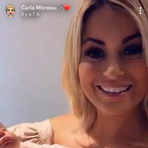 Sur Snapchat, le 6 novembre 2019, Carla Moreau et Kevin Guedj partagent des images de la fête de naissance de Ruby.