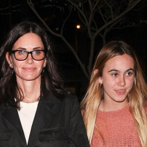 Exclusif - Courteney Cox et sa fille Coco Arquette sont allées diner au BOA Steakhouse à West Hollywood, le 9 mai 2018.