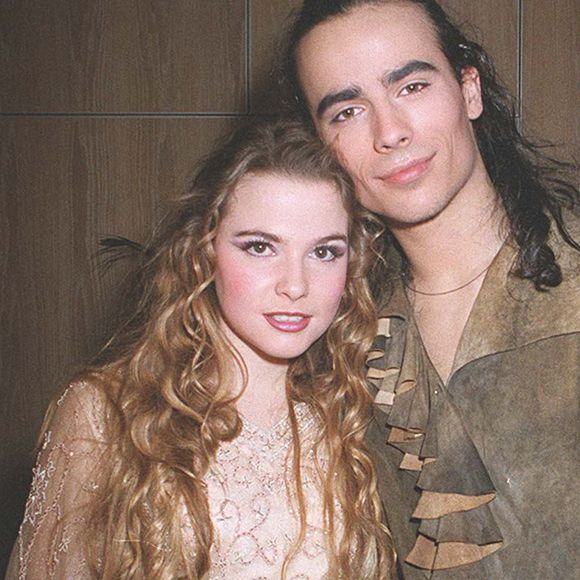 Damien Sargue et Cécilia Cara - Première de "Roméo et Juliette". Paris. Le 26 janvier 2001.