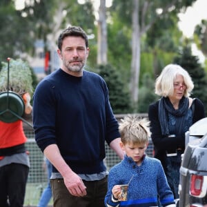 Ben Affleck et son ex Jennifer Garner sont allés assister à la messe dominicale avec leurs enfants Violet, Seraphina et Samuel à Los Angeles. Le 1er décembre 2019.