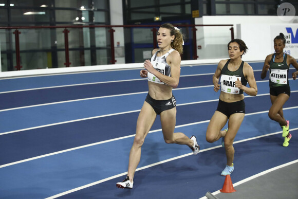 Ophélie Claude-Boxberger lors du 3000 M. à Eaubonne. Le 12 février 2019 © Gwendoline Le Goff / Panoramic / Bestimage