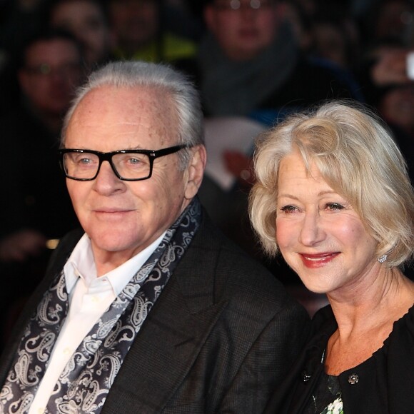 Anthony Hopkins, Helen Mirren - Premiere du film "Hitchcock" à Londres, le 9 décembre 2012.