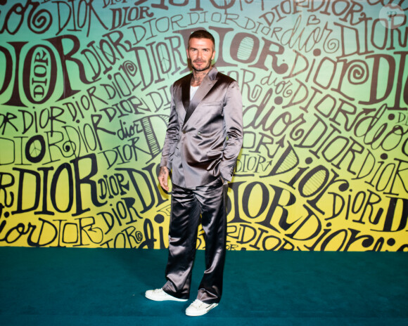 David Beckham assiste au défilé Dior, collection homme automne-hiver 2020, au Musée Rubell. Miami, le 3 décembre 2019.