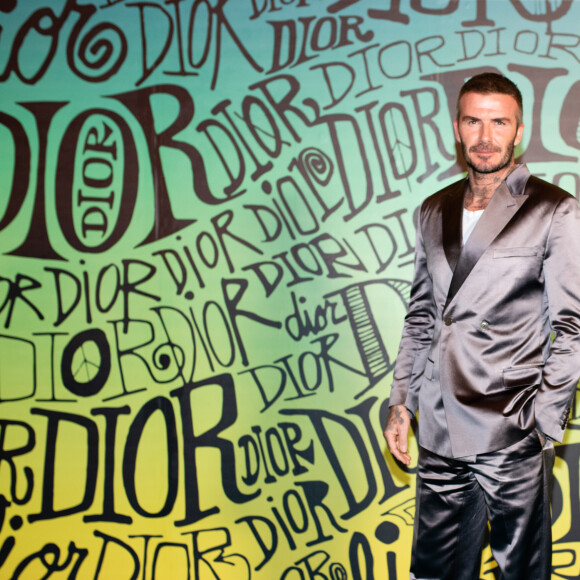 David Beckham assiste au défilé Dior, collection homme automne-hiver 2020, au Musée Rubell. Miami, le 3 décembre 2019.