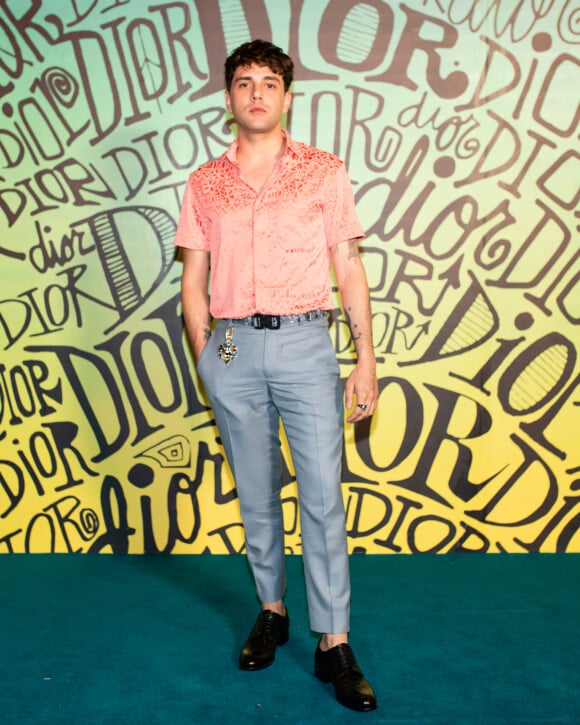 Xavier Dolan assiste au défilé Dior, collection homme automne-hiver 2020, au Musée Rubell. Miami, le 3 décembre 2019.