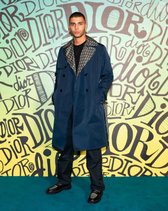 Younes Bendjima assiste au défilé Dior, collection homme automne-hiver 2020, au Musée Rubell. Miami, le 3 décembre 2019.