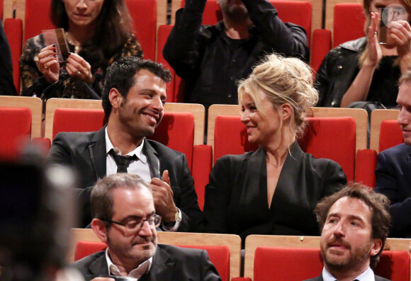 Exclusif - Virginie Efira et son ex-compagnon Mabrouk El Mechri lors de la remise du prix Lumière à Martin Scorsese lors du festival Lumière 2015 (Grand Lyon Film Festival) à Lyon. Le 16 octobre 2015